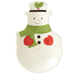 Hosting The Holidays Snowman Spoon Rest