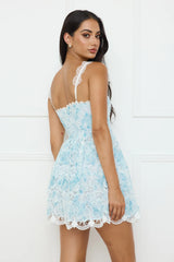 Vivid Bloom Mini Dress