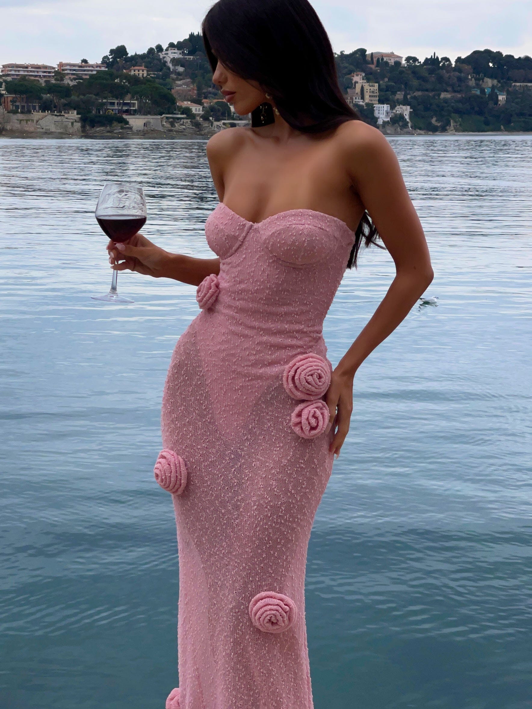 Anika Maxi Dress Baby Pink