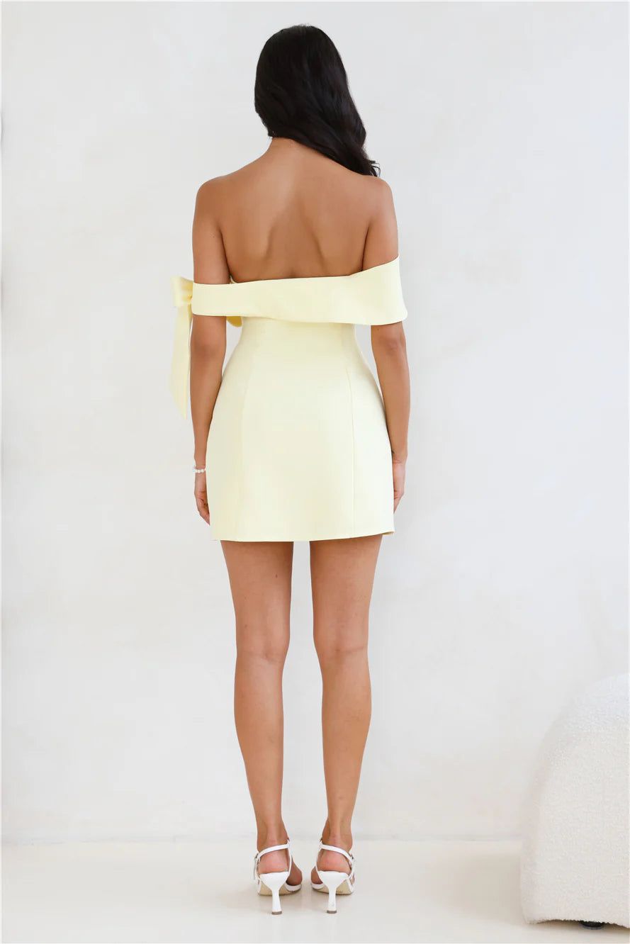 Seashell Dream Off Shoulder Mini Dress