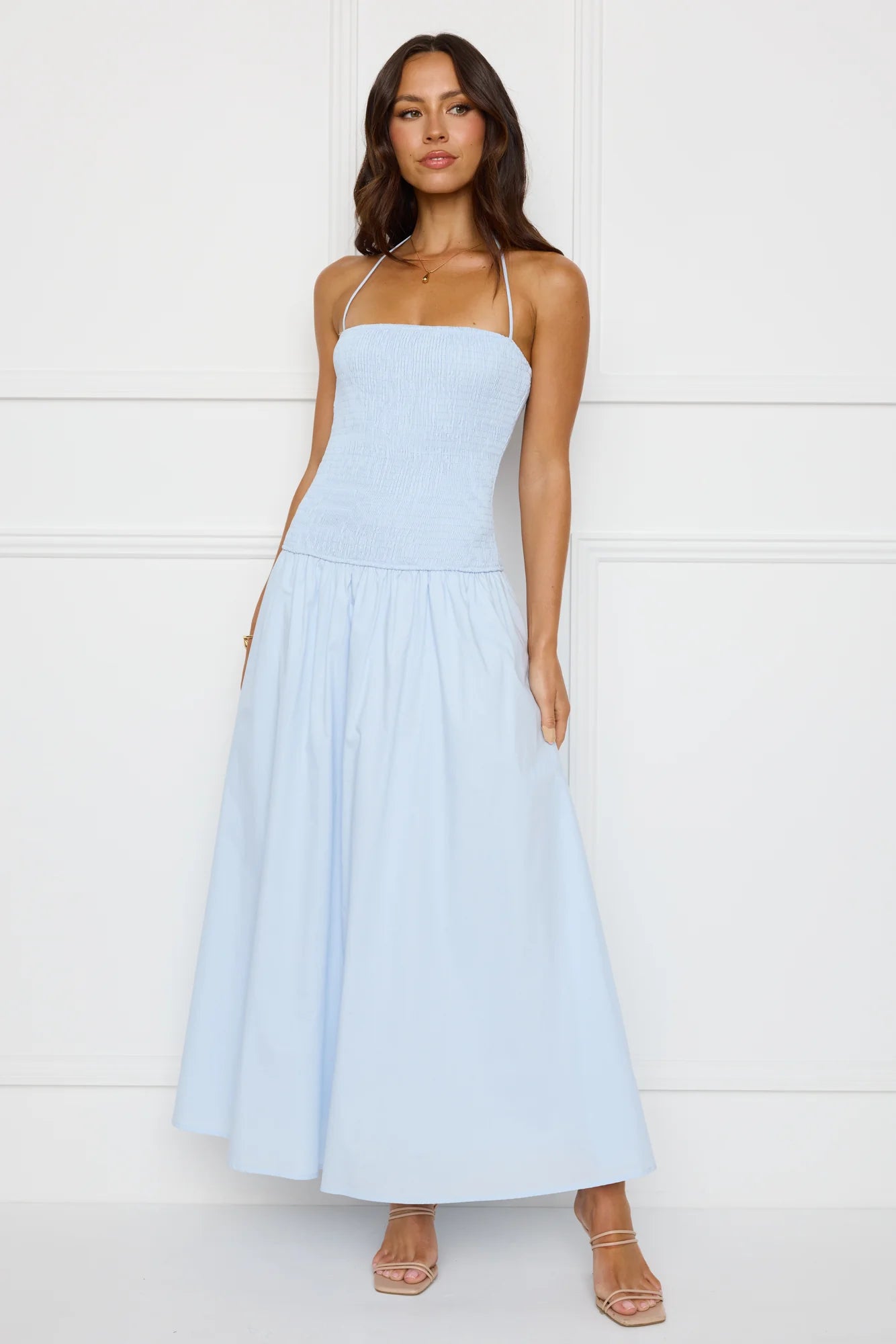 Unmatched Energy Halter Maxi Dress