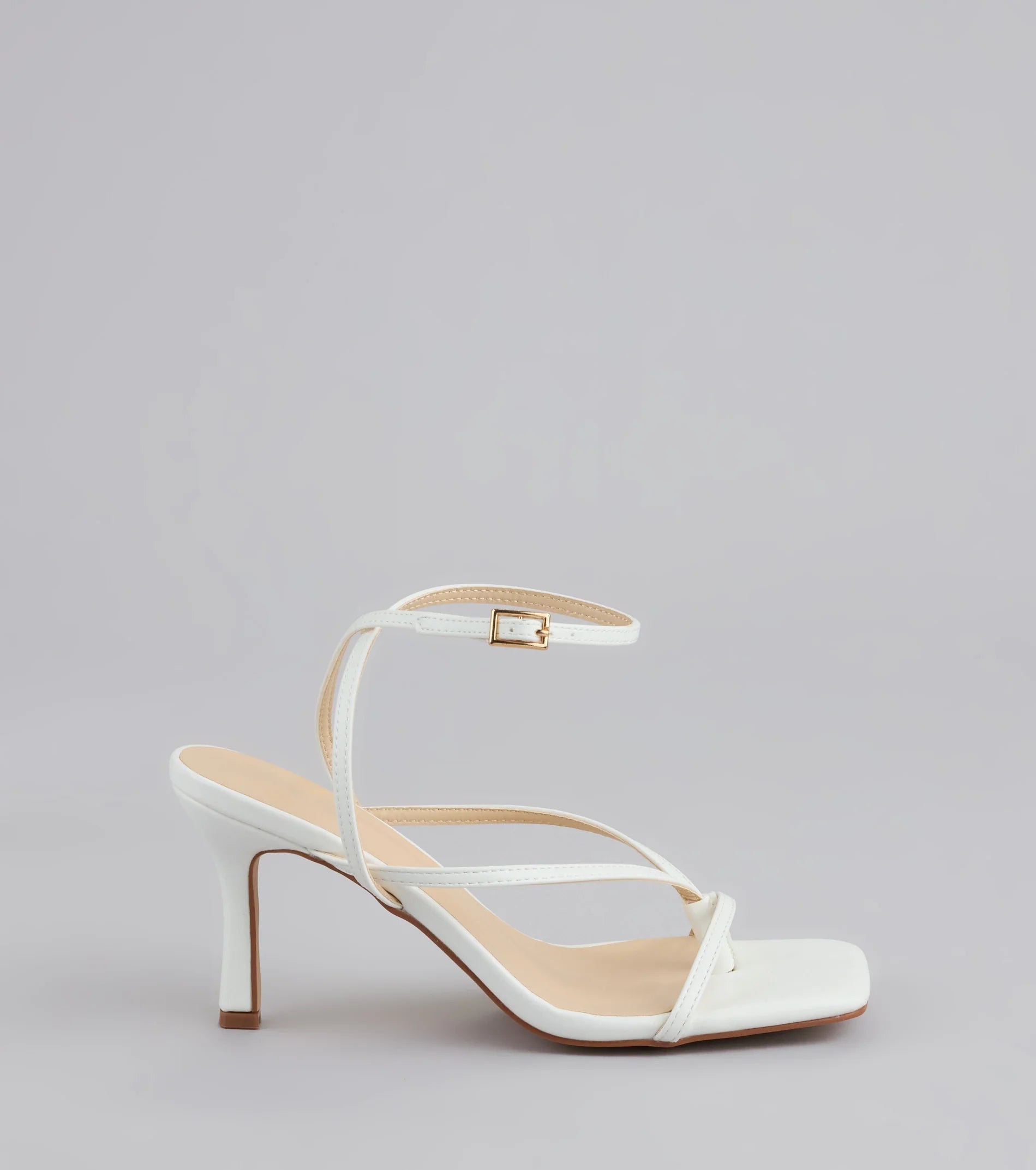 Strut Factor Thong Strappy Stiletto Heels