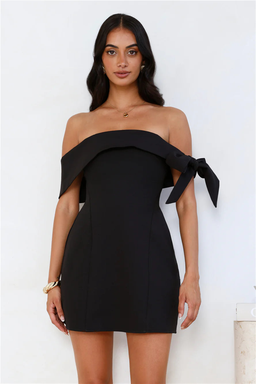 Seashell Dream Off Shoulder Mini Dress