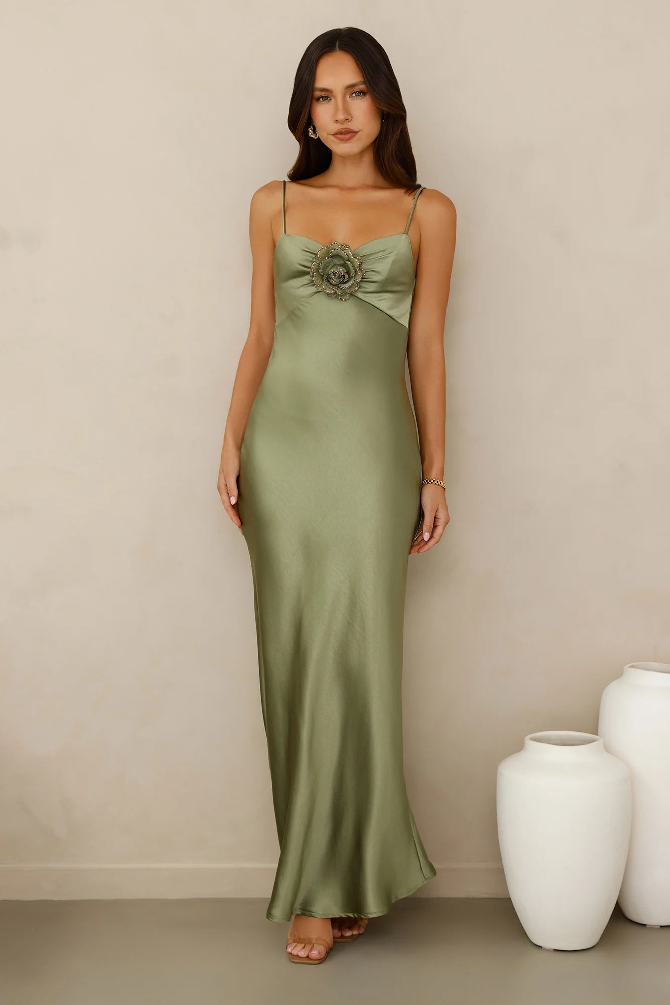 Ultimate Style Satin Maxi Dress
