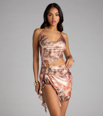 Glow Mode Activated Leopard Mini Dress