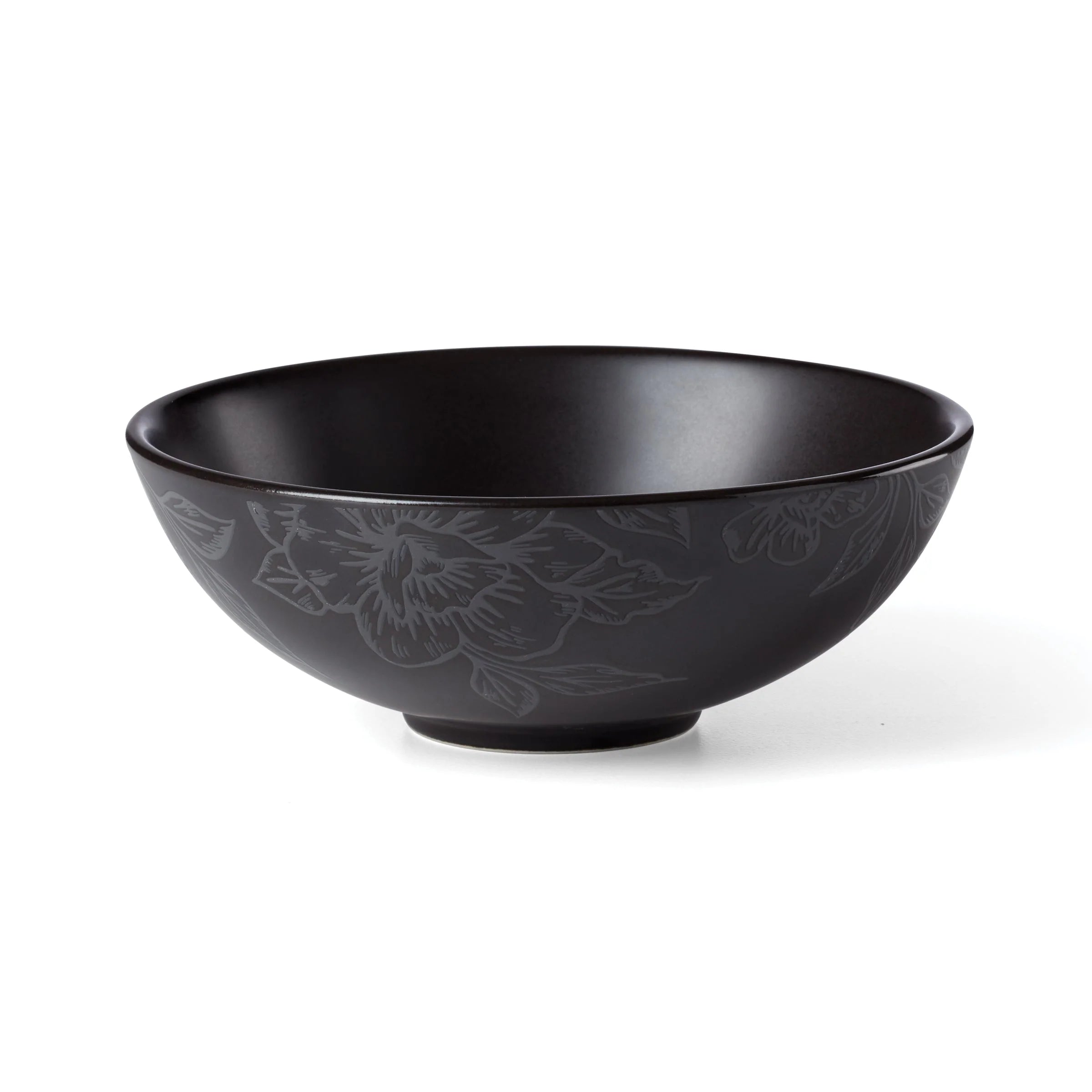 Roseto 12-Piece Dinnerware Set , Charcoal