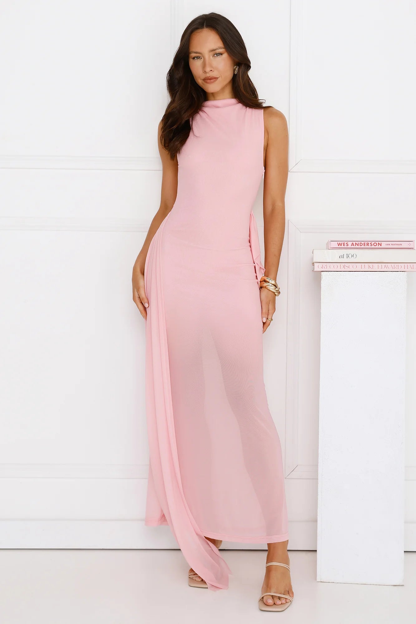 Dazzle Me Darling Mesh Maxi Dress