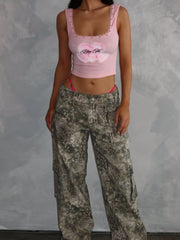 Kiss Me Crop Top Light Pink