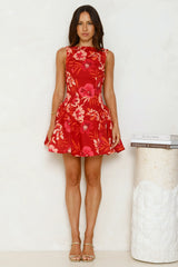 Crimson Dream Mini Dress