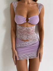 Calista Mini Dress Lilac