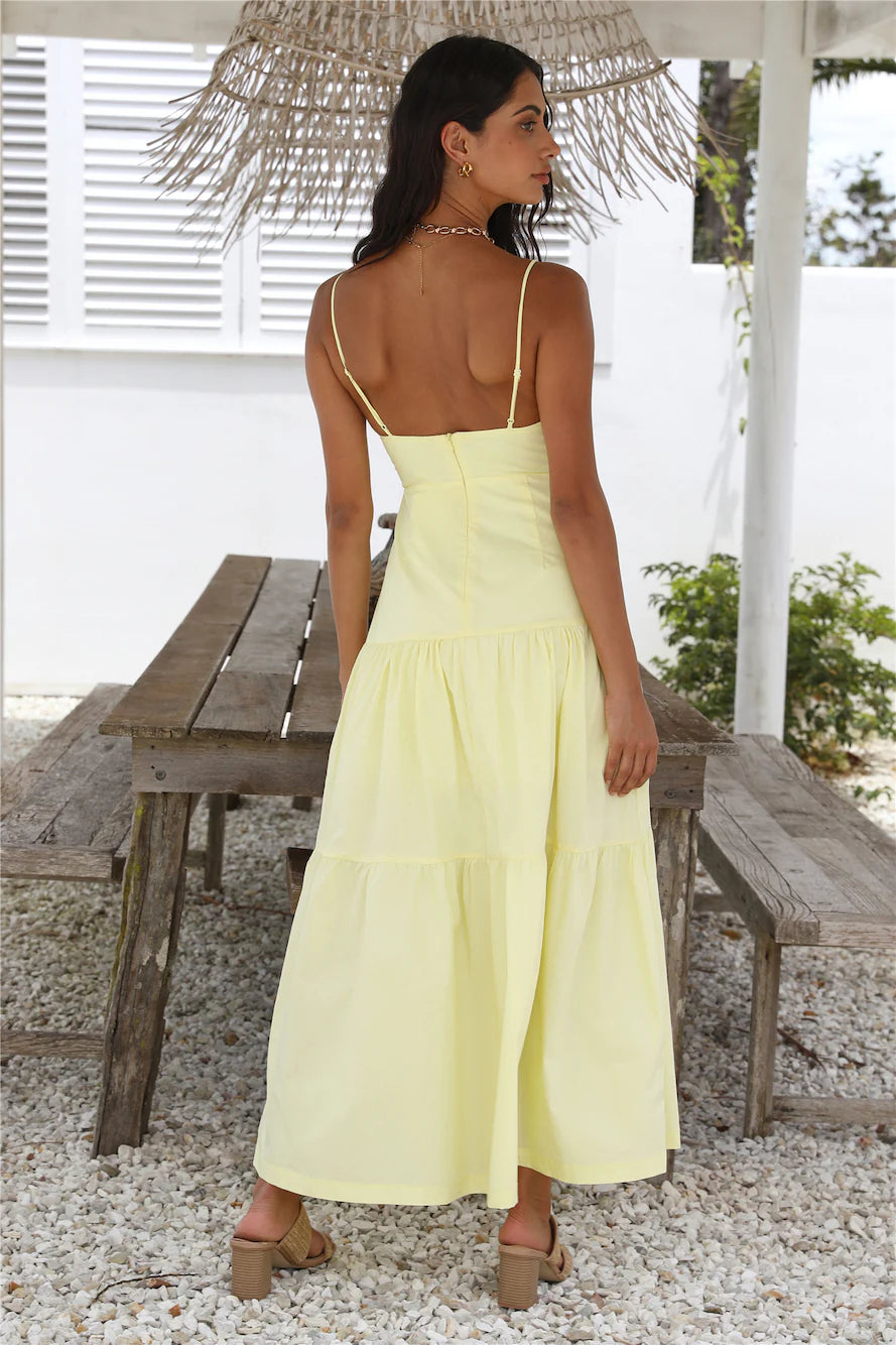 Make It Natural Maxi Dress Yellow