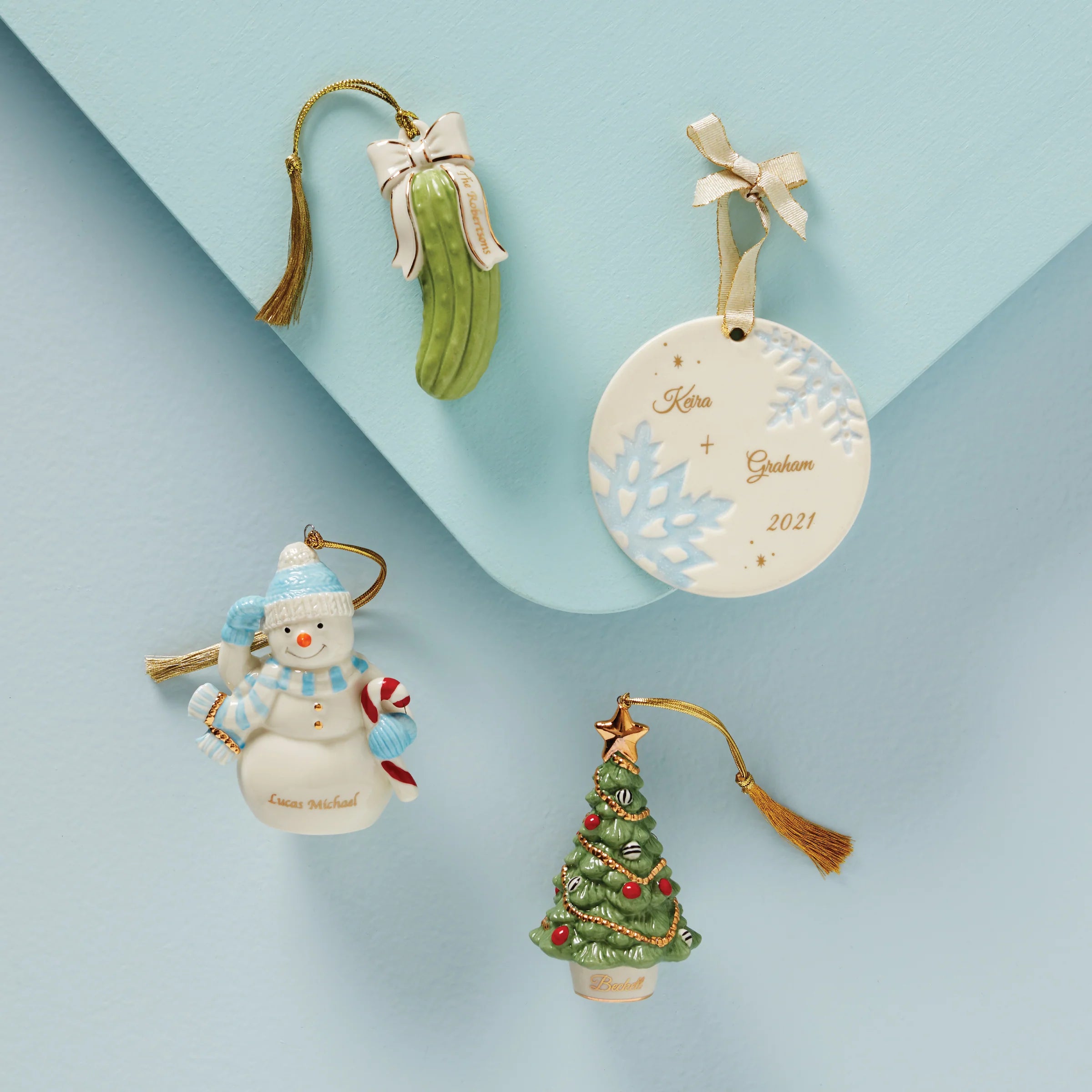 Personalized Festive Christmas Tree Ornament