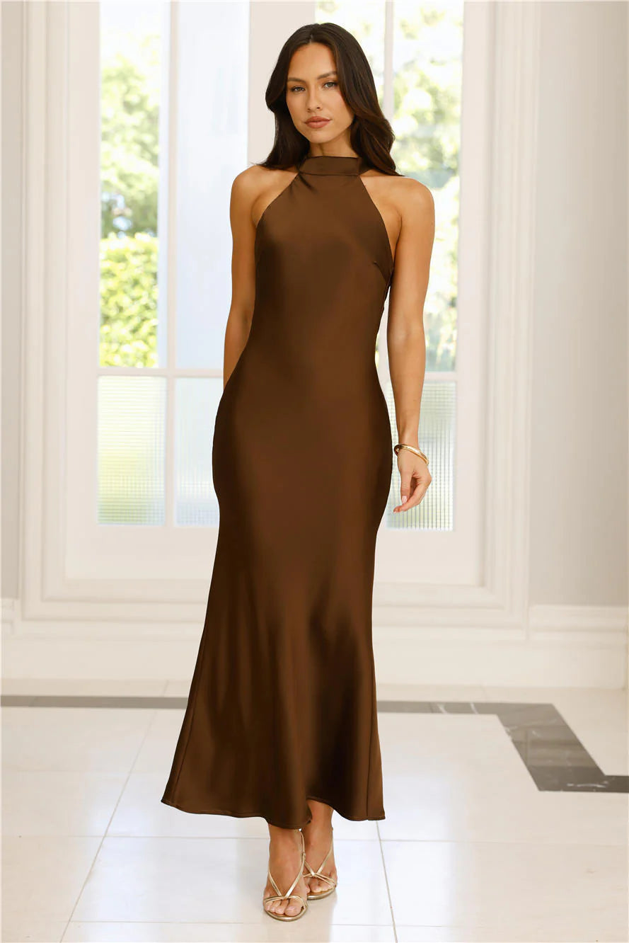 Icon Status Satin Maxi Dress