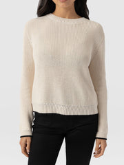 Remy Crop Sweater - Cream
