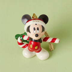 2024 Mickey Mouse With Candy Cane Ornament