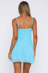 Picked You Mini Dress Baby Blue