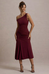Kerensa | Port One-Shoulder Midi Dress