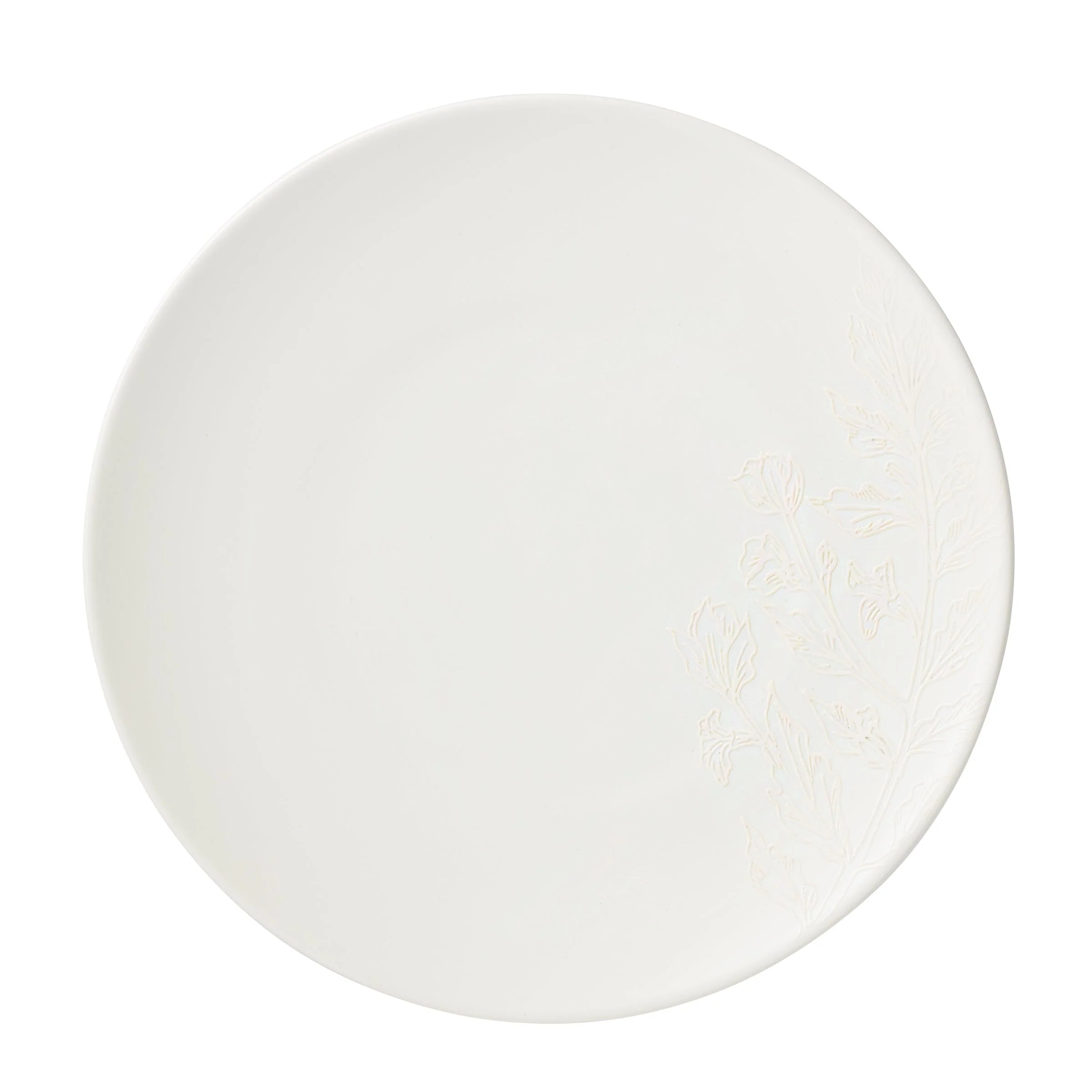 Roseto 12-Piece Dinnerware Set , White