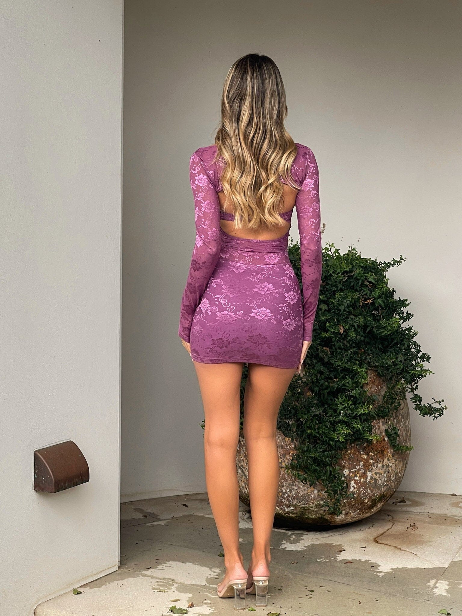 Morgana Mini Dress Purple