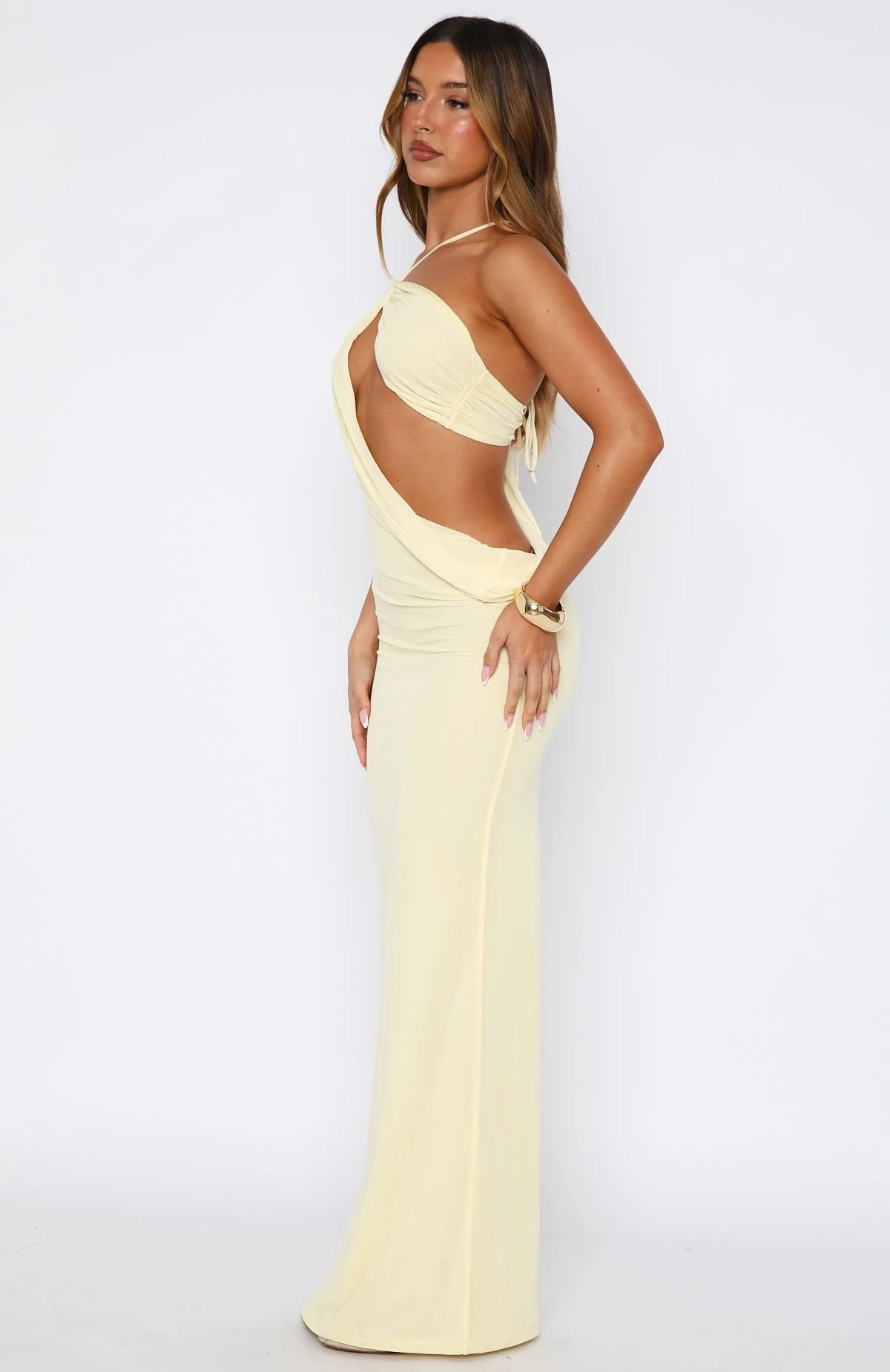 Monaco Moment Maxi Dress Lemon