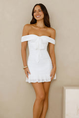 Tides Of Love Off Shoulder Mini Dress