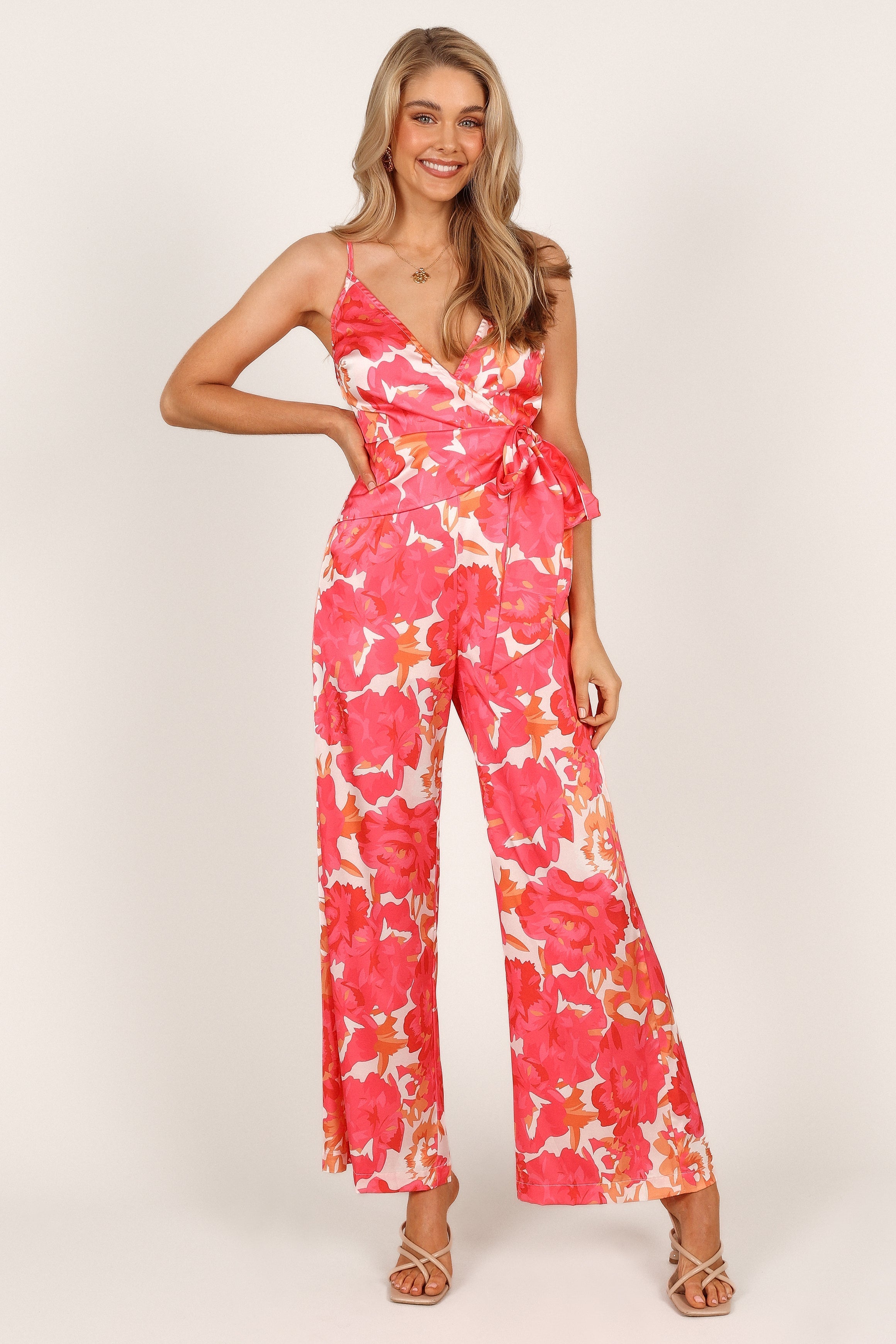 Adison Jumpsuit - Pink Floral