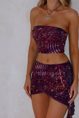 Eden Boob Tube Top Cosmic Chrome