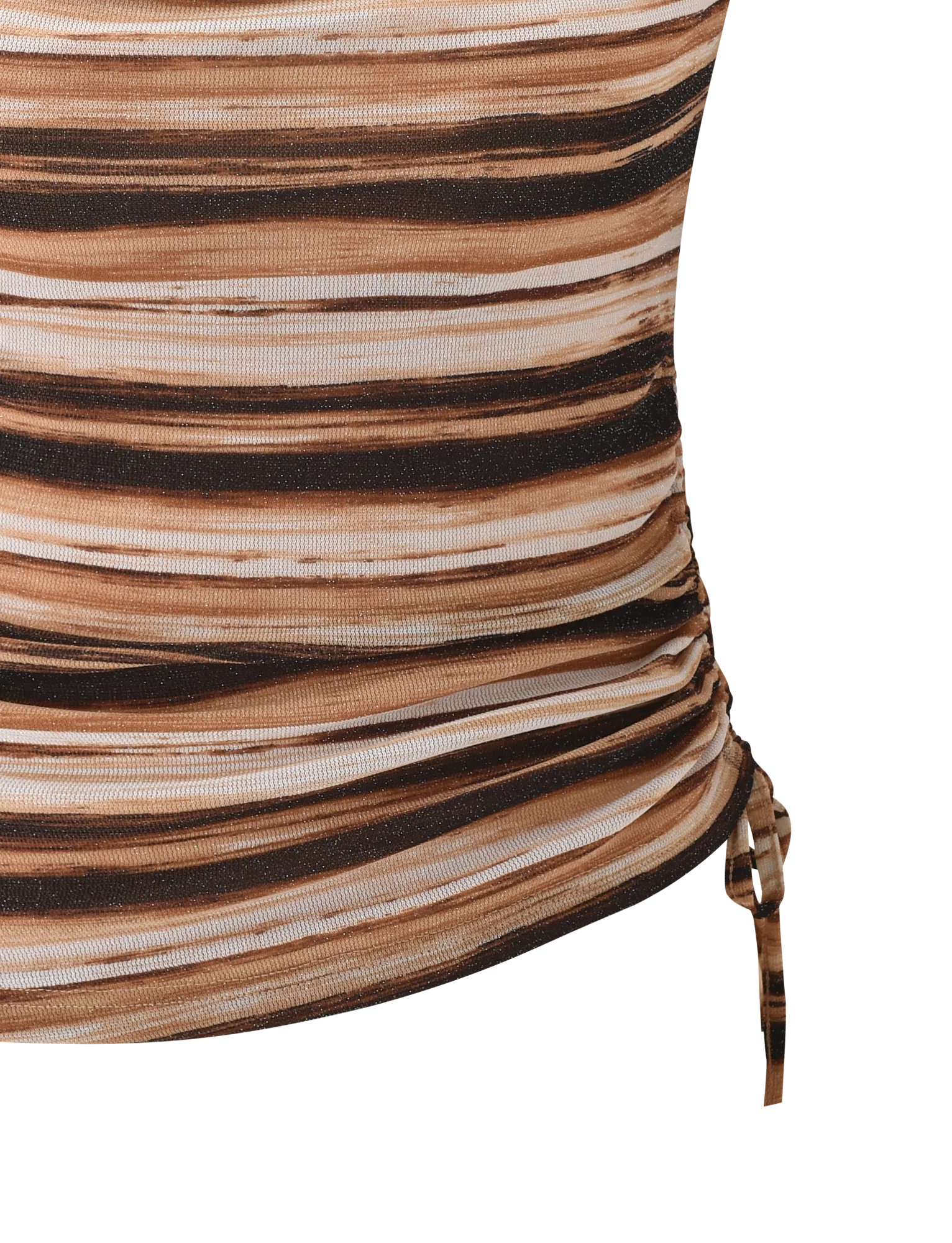 Braelyn Top - Brown Stripe
