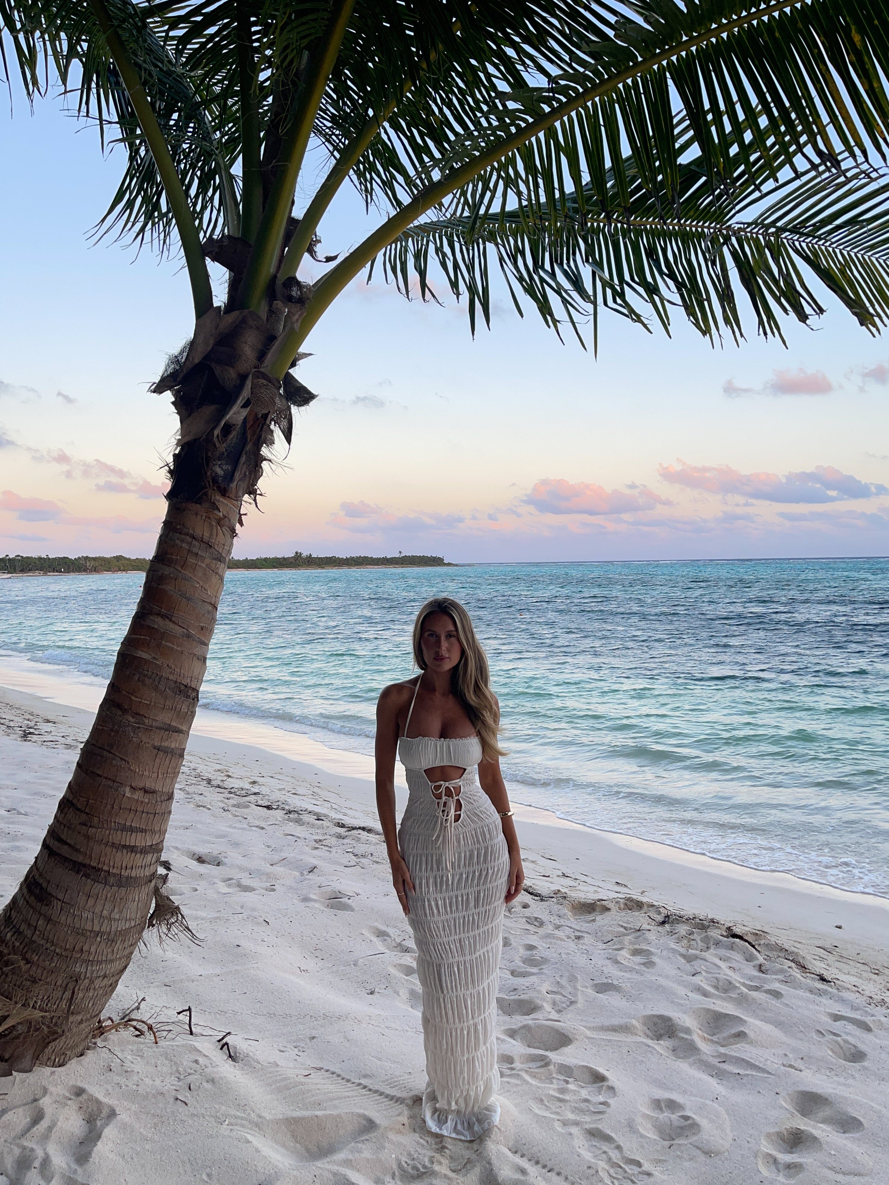 Priane Maxi Dress White