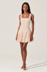 Fable 3D Floral Bubble Dress