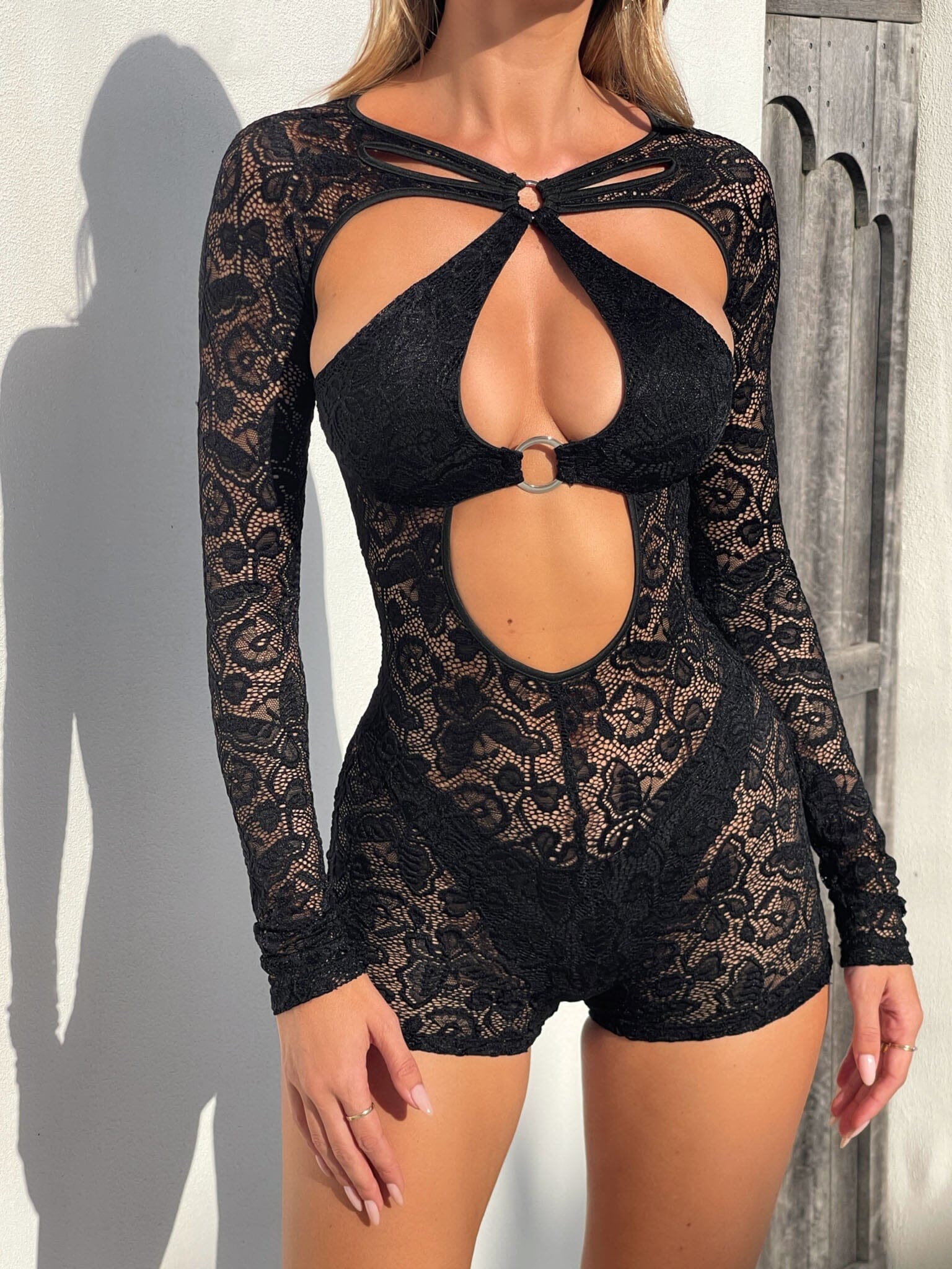 Zoe Playsuit Black