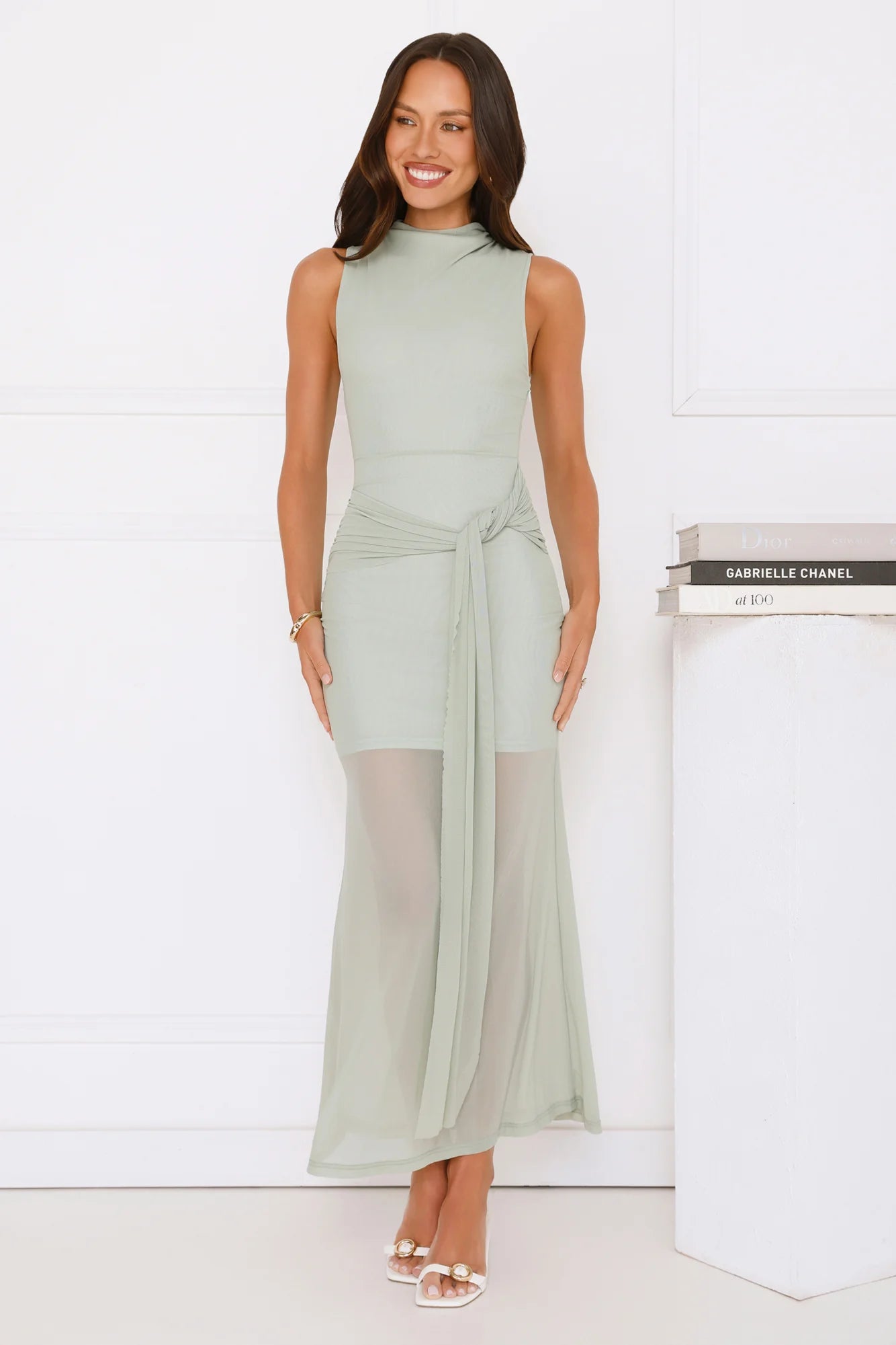 Dazzle Me Darling Mesh Maxi Dress