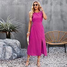 Cotton & Linen Sleeveless Long Dress